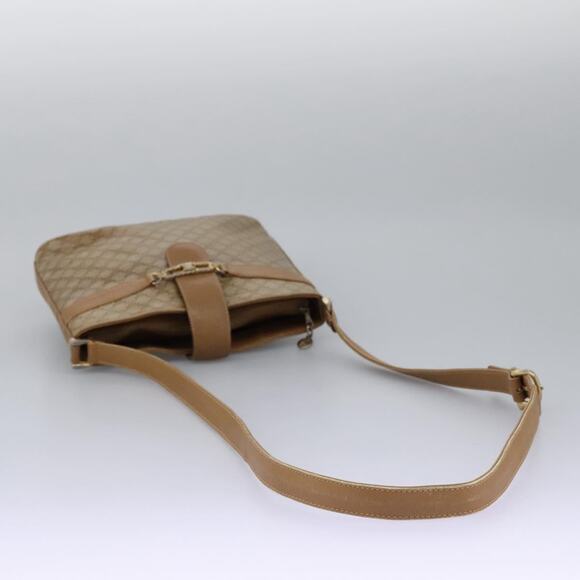 CELINE Macadam Canvas Shoulder Bag Pvc Leather Beige - Picture 7 of 13